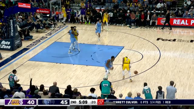 【2021年12月10日 湖人vs灰熊集锦】自己的锅自己背 詹姆斯传球失误卡尔弗硬扛詹皇神仙球