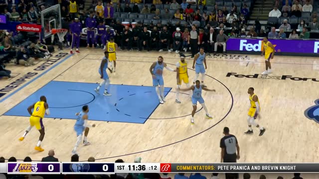 【2021年12月10日 湖人vs灰熊集锦】塔克空位三分拉胯 贝恩无视詹皇上篮得手