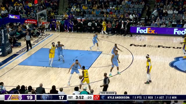 【2021年12月10日 湖人vs灰熊集锦】巴克利奥胖在偷笑 浓眉哥单吃对手失败传球出界