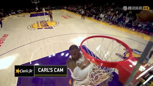 【2021年12月13日 魔术vs湖人集锦】詹姆斯再现经典追身钉板大帽 还不忘模仿穆大叔摇手指