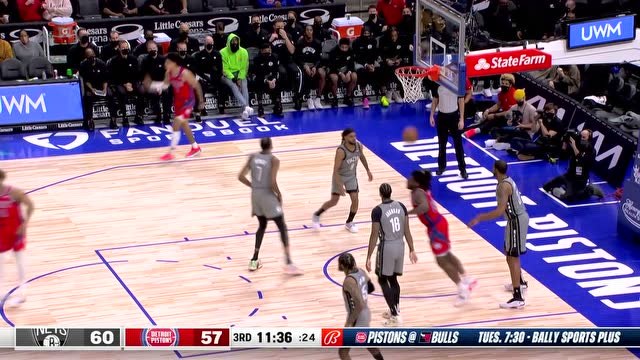 【2021年12月13日】篮网vs活塞全场中文解说回放