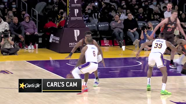 【2021年12月13日 魔术vs湖人集锦】无视防守三分开炮 詹姆斯外线出手迎射卡特