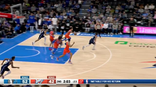 【2021年12月13日 独行侠vs雷霆集锦】约什格林抢断反击迎难而上 亚历山大拍马赶到送遮天大帽