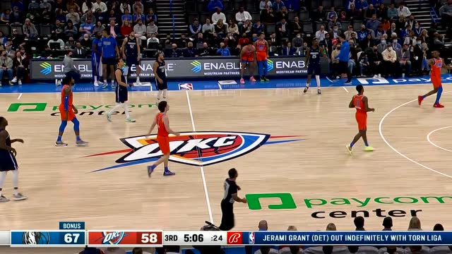 【2021年12月13日 独行侠vs雷霆集锦】大帽伺候！ 吉迪空篮机会遭芬尼史密斯大巴掌拒绝