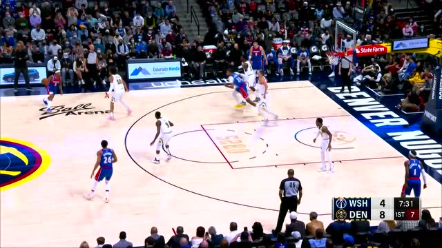 【2021年12月14日 奇才vs掘金集锦】老大支棱起来了 比尔连续颜射约基奇喂饼加福德