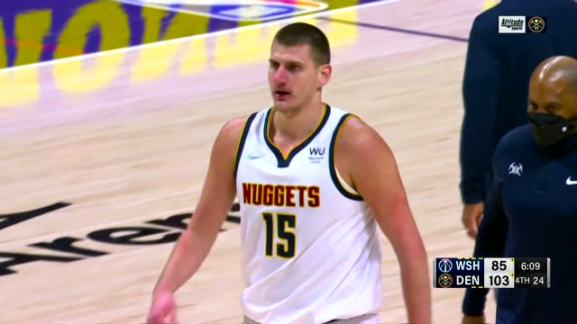 【2021年12月14日 奇才vs掘金集锦】谁能忍得下这口气 约基奇被撞膝盖不满判罚被罚下