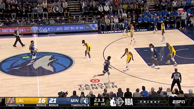 【2021年12月18日 湖人vs森林狼集锦】老虎发威了 詹姆斯一条龙直杀篮下单臂炸扣