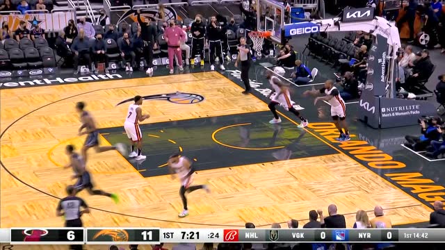 【2021年12月18日 热火vs魔术集锦】一招鲜吃遍天！小洛连续两次勾手取分碾压戴德蒙