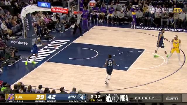 【2021年12月18日 湖人vs森林狼集锦】上场就有奇效 隆多连线小托马斯抛投得手