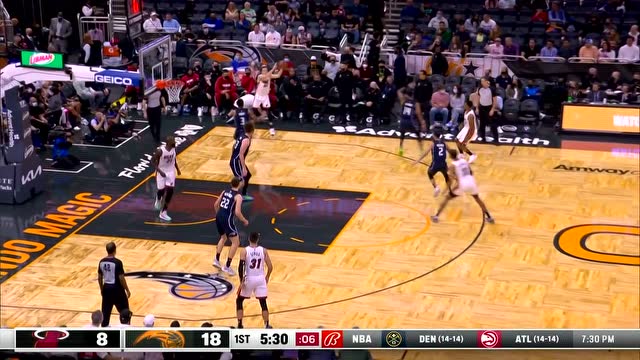 【2021年12月18日 热火vs魔术集锦】亟需火力说来就来！罗宾逊洛瑞连中两记三分立马安排上