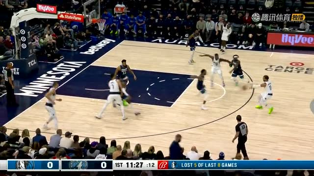 【2021年12月20日 独行侠vs森林狼集锦】开场就炸裂 布伦森击地妙传芬尼史密斯单臂劈扣