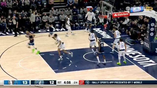 【2021年12月20日 独行侠vs森林狼集锦】弹道无需修正 麦克丹尼尔斯底角三分一箭穿心