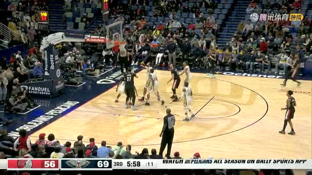 【2021年12月22日 开拓者vs鹈鹕集锦】强降水说来就来 琼斯三分命中鲍威尔南斯还击