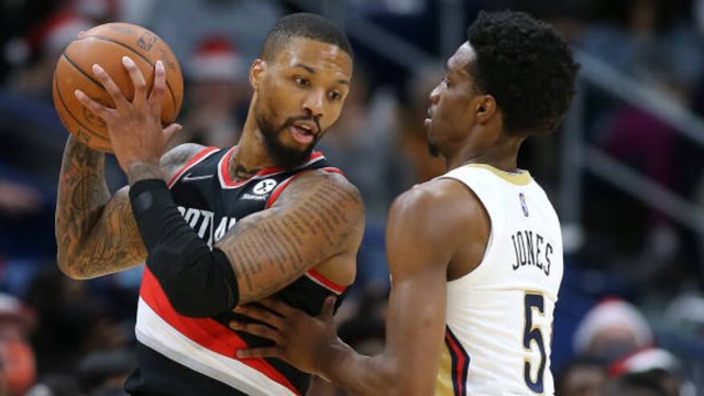 【2021年12月22日 开拓者vs鹈鹕集锦】利拉德vs鹈鹕集锦 空砍39分难阻失利