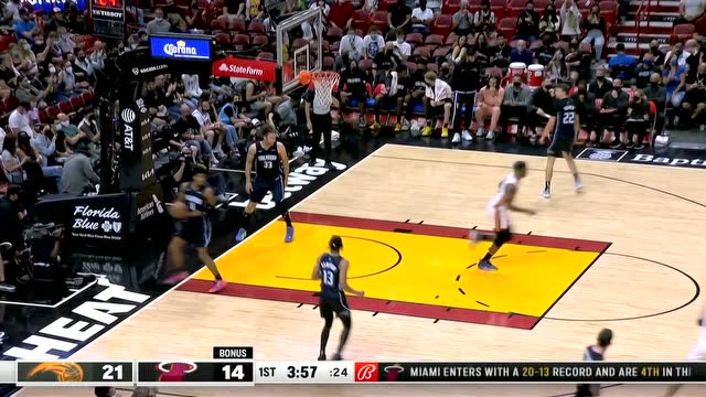 【2021年12月27日 魔术vs热火集锦】防守如漏勺！斯特鲁斯轻松喂饼巴特勒篮下拔起暴扣