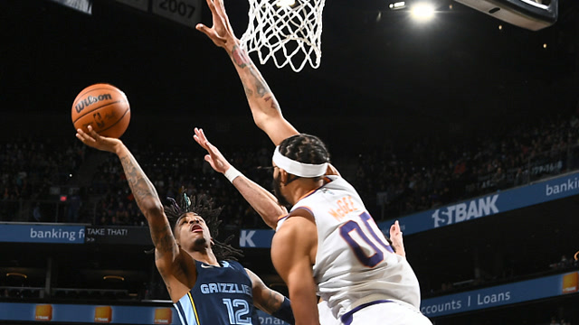 【2021年12月28日 灰熊vs太阳集锦】莫兰特vs太阳集锦 全场33分上篮1v2超高难度上篮绝杀