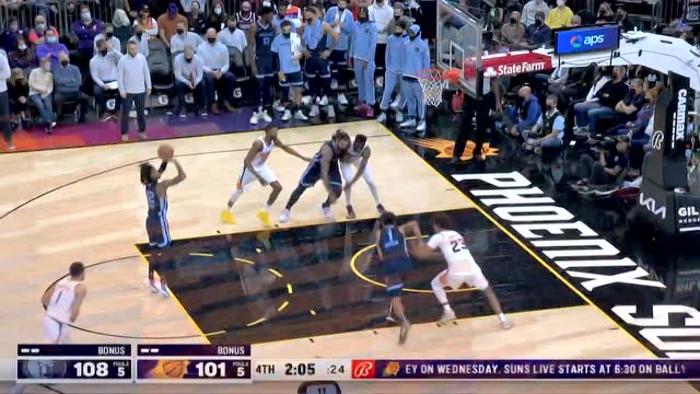 【2021年12月28日 灰熊vs太阳集锦】天下第一腰再现江湖 莫兰特超强滞空抛投打进还要加罚