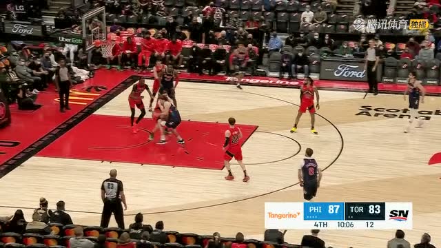 【2021年12月29日 76人vs猛龙集锦】稳定输出！尼昂里突外投连得5分