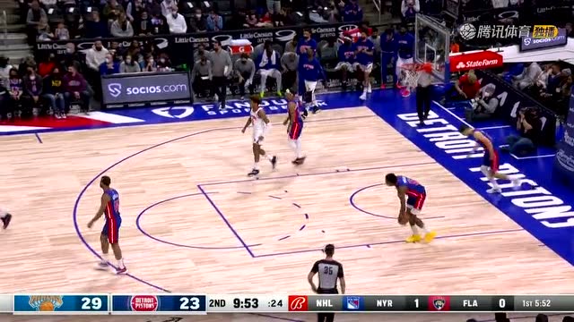 【2021年12月30日 尼克斯vs活塞集锦】吉布森驻守内线大帽迪亚洛  奎克利发起反击助飞托平