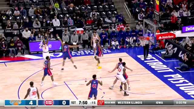 【2021年12月30日 尼克斯vs活塞集锦】六倍镜已就绪！巴雷特三分手起刀落