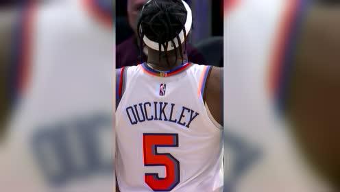 【2021年12月30日 尼克斯vs活塞集锦】现场改名？奎克利球衣名字印错了解说哈哈大笑