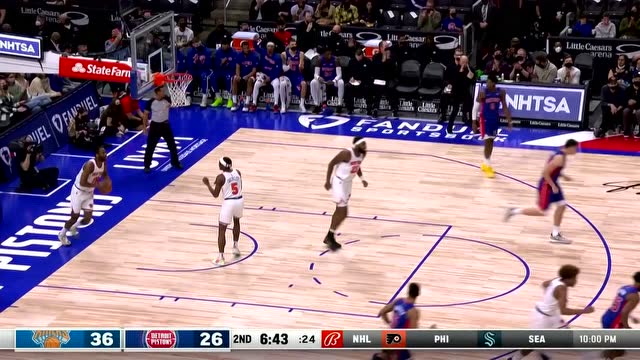 【2021年12月30日 尼克斯vs活塞集锦】手感火热！萨迪克贝三分手起刀落