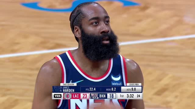 【2022年01月02日】快船vs篮网第1节中文解说回放