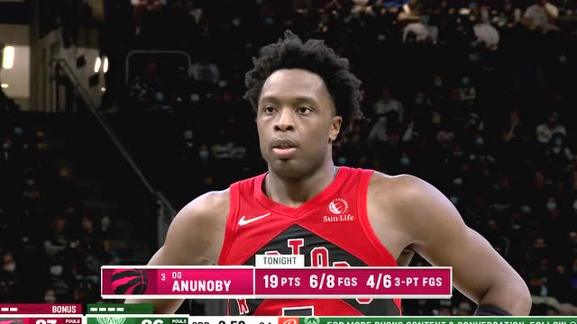 【2022年01月06日】猛龙vs雄鹿第3节中文解说回放