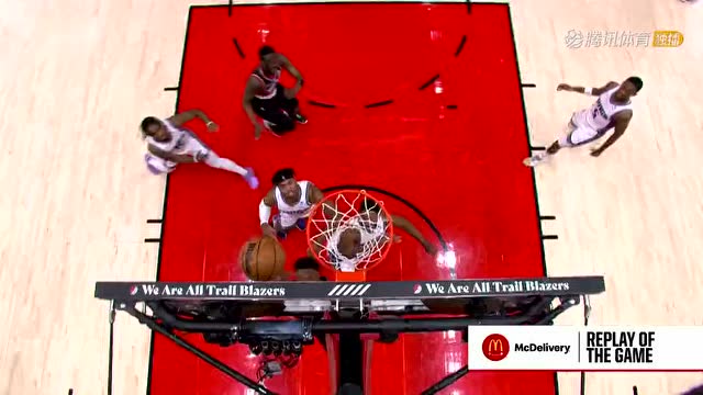 【2022年01月10日 国王vs开拓者集锦】这身体素质确实没的说 丹尼斯史密斯折叠上篮打成2+1