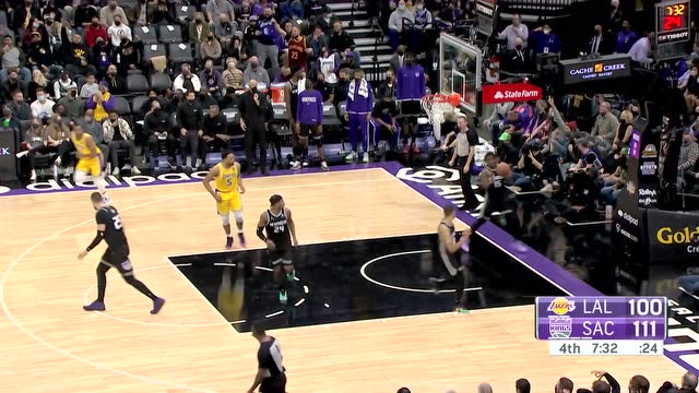 【2022年01月13日 湖人vs国王集锦】你有张良计我有过墙梯 希尔德詹姆斯对飙三分你来我往