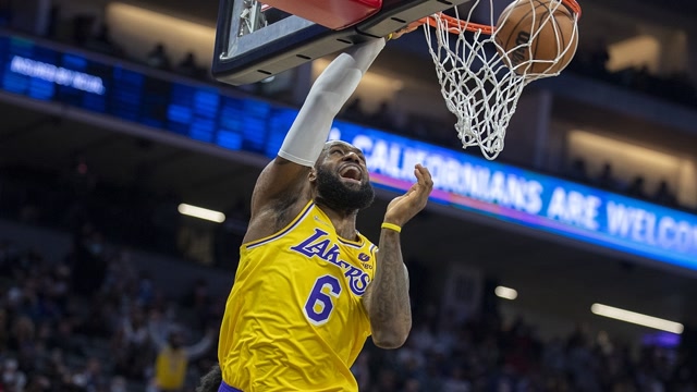 【2022年01月13日 湖人vs国王集锦】詹姆斯vs国王集锦 空砍34+7+6攻防一体难挽颓势