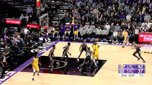 【2022年01月13日 湖人vs国王集锦】湖人116-125国王 詹姆斯34分威少14中2湖人惨遭国王逆转