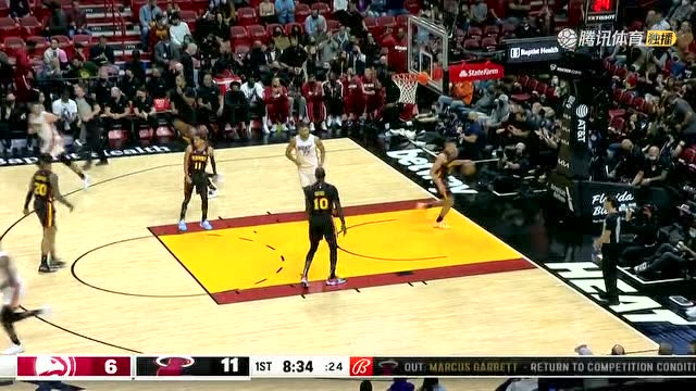 【2022年01月15日 老鹰vs热火集锦】晃不飞你又怎样！巴特勒连续虚晃不成翻身勾手命中