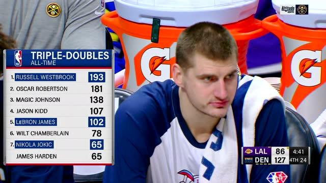 【2022年01月16日】湖人vs掘金第4节中文解说回放