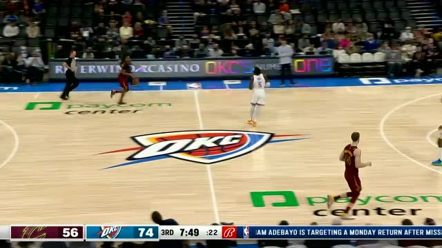 【2022年01月16日 骑士vs雷霆集锦】手感来了挡都挡不住 穆斯卡拉外线自信出手一击即中