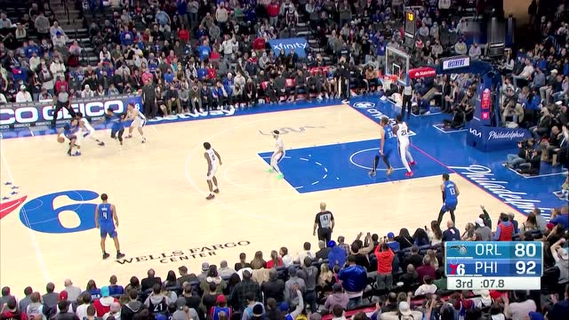 【2022年01月20日】魔术vs费城第3节英文原声回放