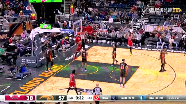 【2022年01月24日 公牛vs魔术集锦】怀特长驱直入撕裂防线 空中对抗强势打成2+1