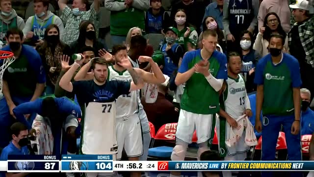 【2022年01月24日 灰熊vs独行侠集锦】练兵时间给大伙儿助助兴 格林展翅翱翔单臂抡扣