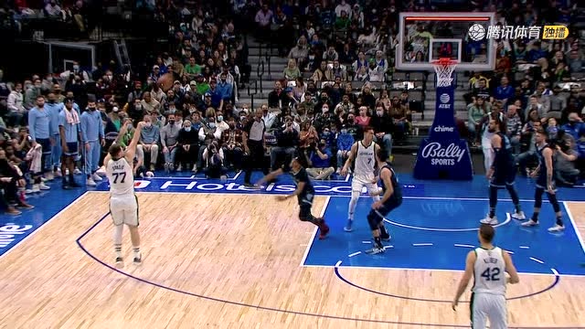 【2022年01月24日 灰熊vs独行侠集锦】裁判说有效就有效吧！东契奇压哨三分疑似超时