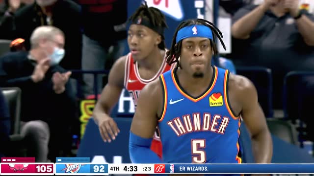 【2022年01月25日 公牛vs雷霆集锦】论无球跑动的重要性！杰洛姆见缝插针助飞多尔特单臂擎天