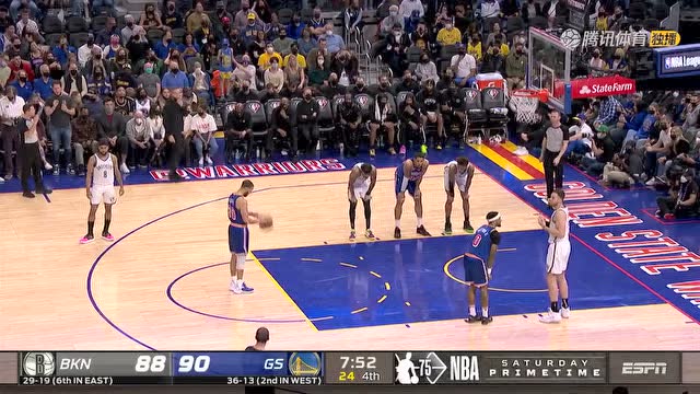 【2022年01月30日 篮网vs勇士集锦】欧文中距离单打无人可挡 库里极速突破完美2+1