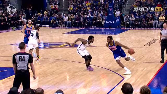 【2022年01月30日 篮网vs勇士集锦】稍微出点汗就主宰比赛 维金斯里突外投连拿4分
