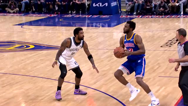 【2022年01月30日 篮网vs勇士集锦】迎射欧文干拔三分洞穿网窝 维金斯打停篮网引燃全场