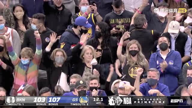 【2022年01月30日 篮网vs勇士集锦】佛光普照法力无边！ 库里助汤神三分一剑封喉收割比赛