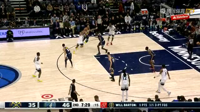 【2022年02月02日 掘金vs森林狼集锦】这是把挡拆研究透了 麦克劳克林助里德一飞冲天