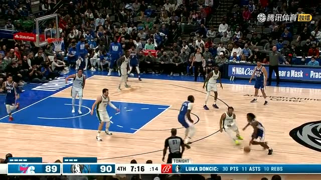 【2022年02月05日 76人vs独行侠集锦】完美上篮无人可挡 马克西单骑快攻两分入账