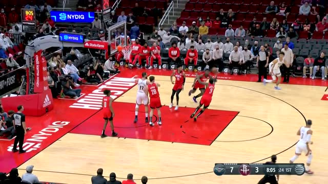 【2022年02月07日 鹈鹕vs火箭集锦】一步过掉防守 波特信马由缰突破上篮