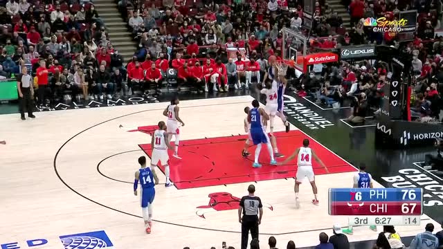 【2022年02月07日 鹈鹕vs火箭集锦】恩比德vs公牛集锦 全场砍下40分10板3助攻 球队多点开花战胜公牛