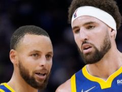 水花兄弟率队九连胜！库里：我爱看克莱打球