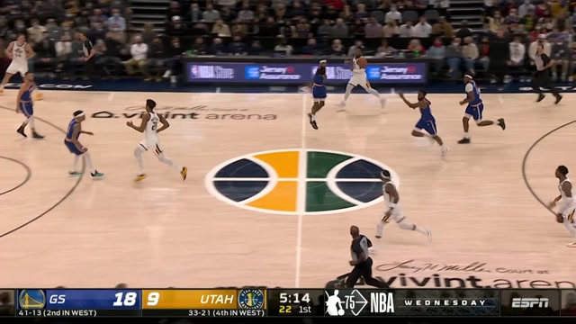 【2022年02月10日 勇士vs爵士集锦】米切尔接连输送小炮弹 奥尼尔与博格达一人一记无情轰筐